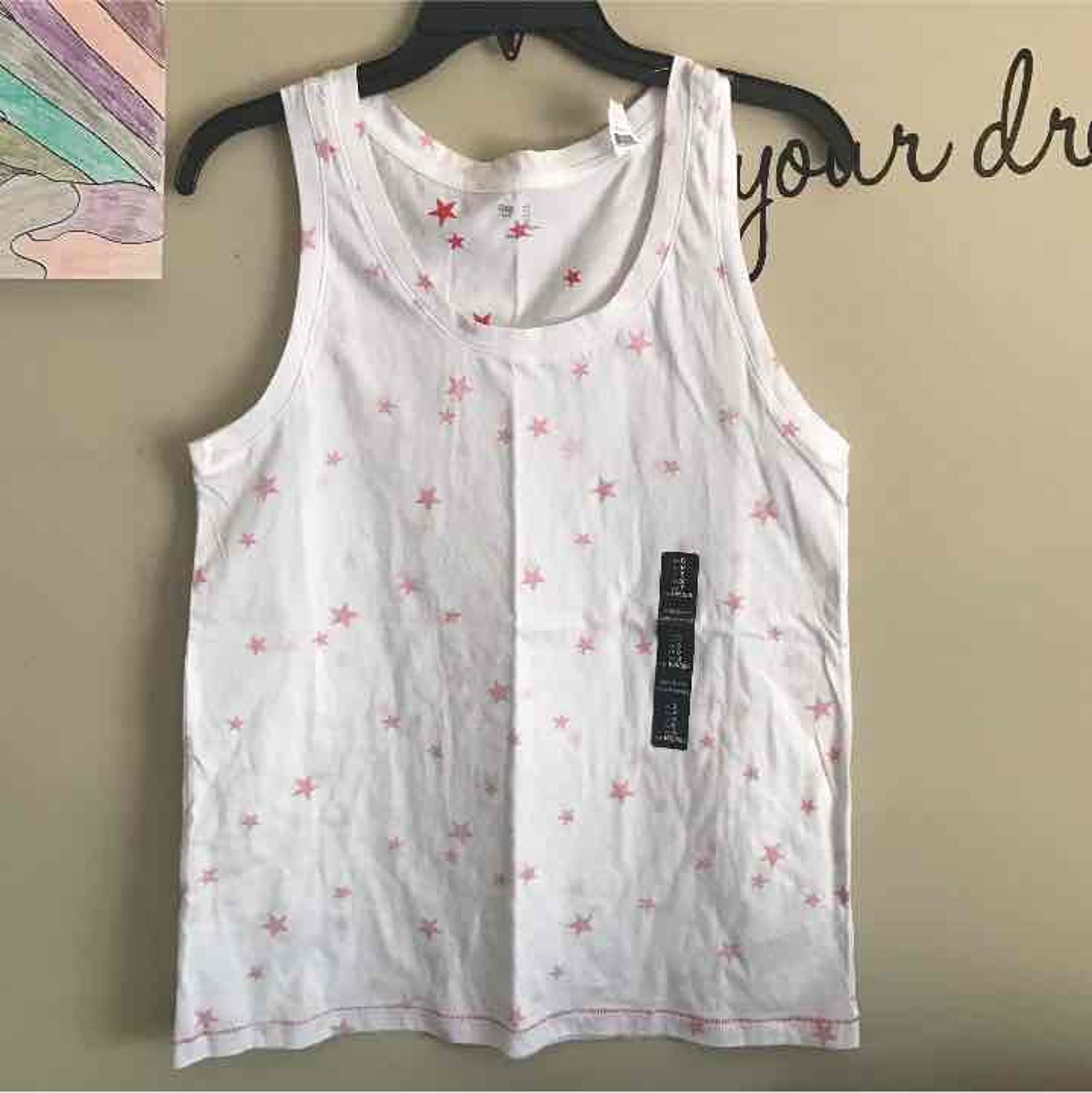 NWT size s Gap white red star tank top