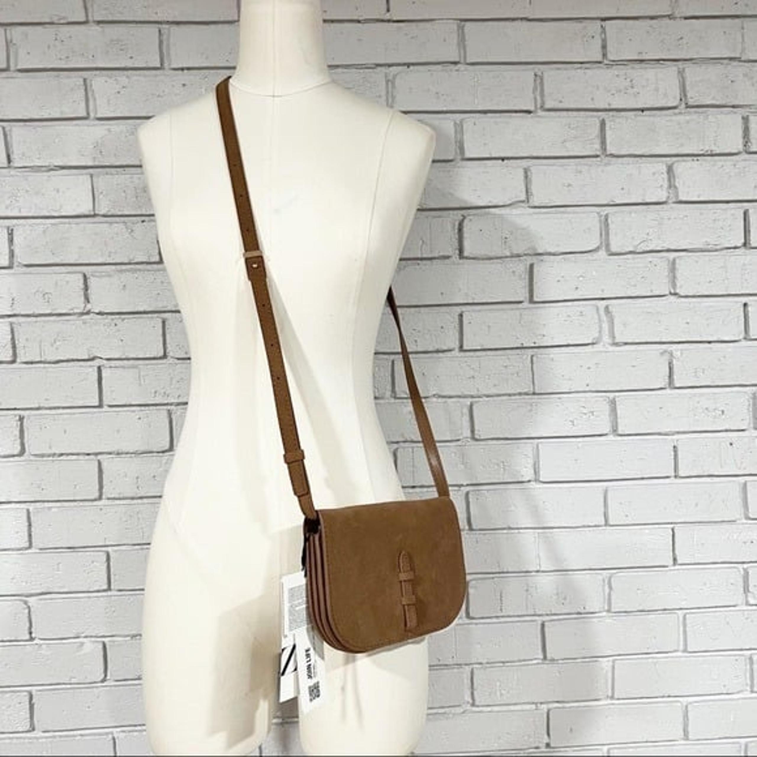 Zara Women’s Split Leather Crossbody Bag
