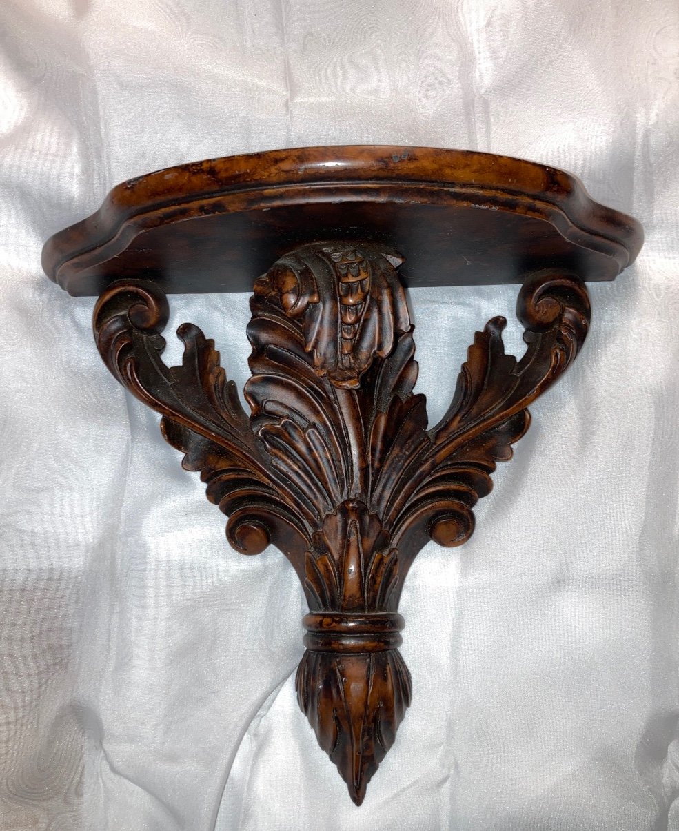 Black Forest Carved Acantis Shelf, circa 1860
