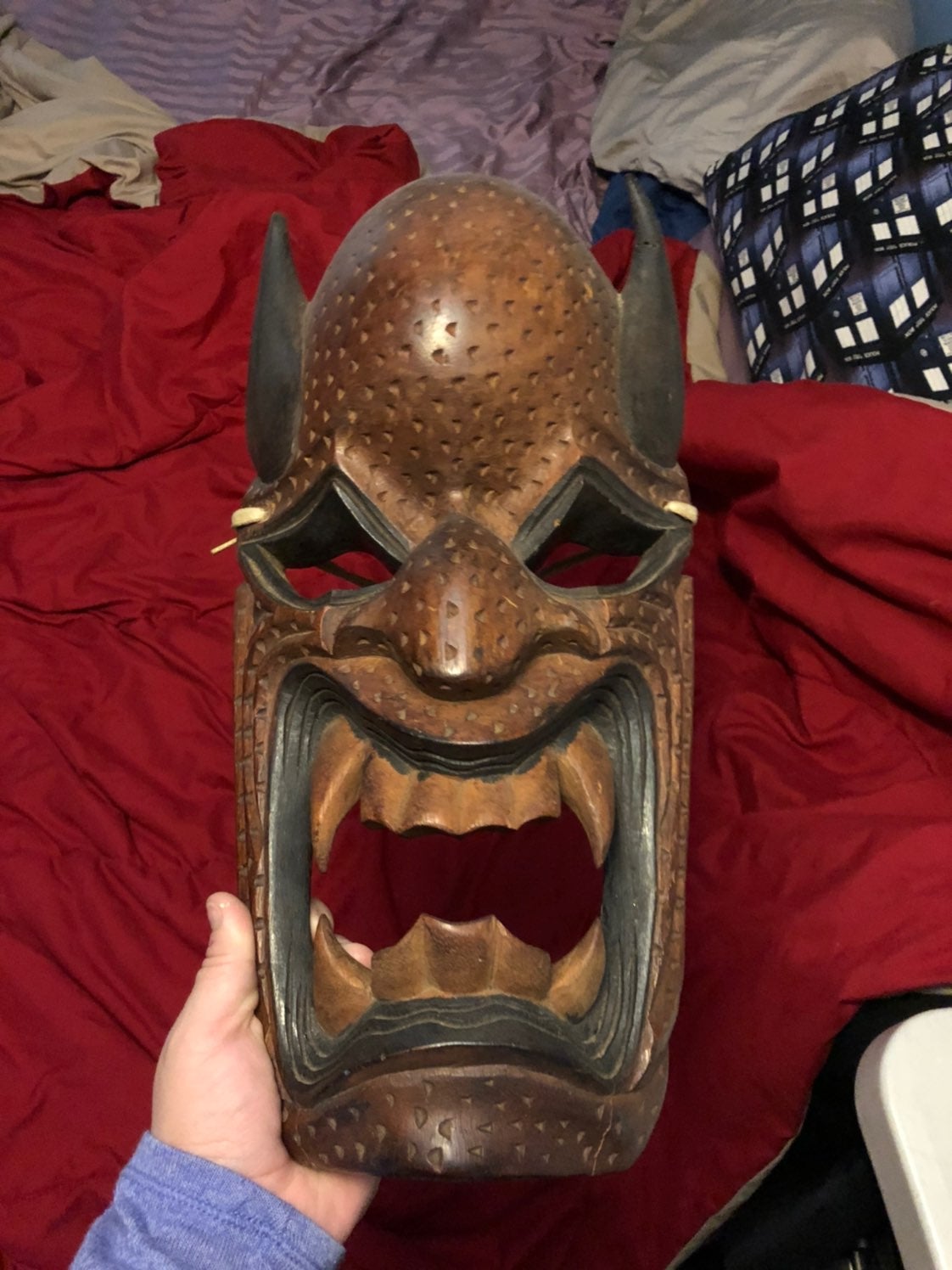 Solid wood wall mask