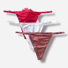 3pk Victoria’s Secret v-string panty lot XL new