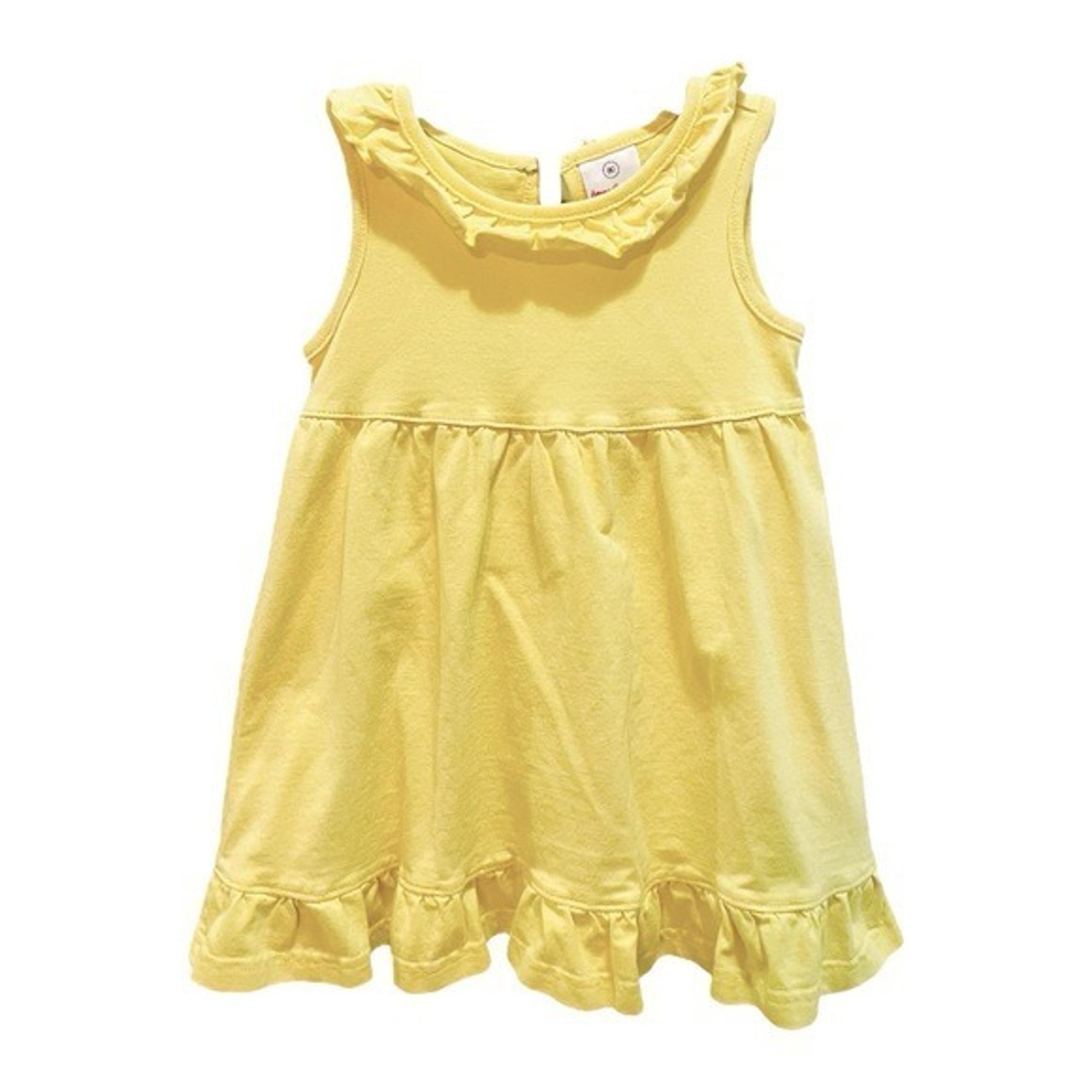 Hanna Andersson Yellow Sleeveless Dress and Bloomers Set Size 18-24 Months EU 80