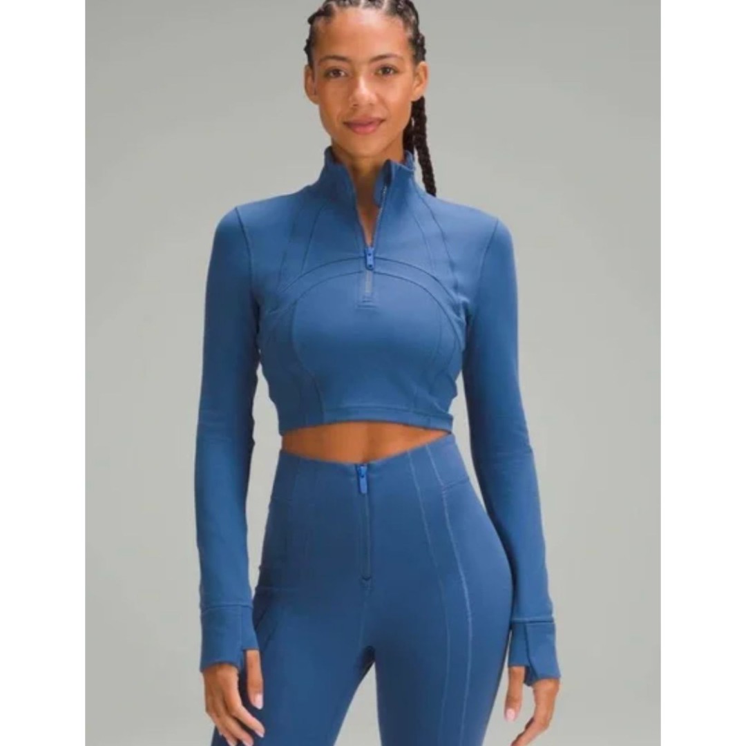 Lululemon Define Cropped Half Zip *Luon size 6 NWT