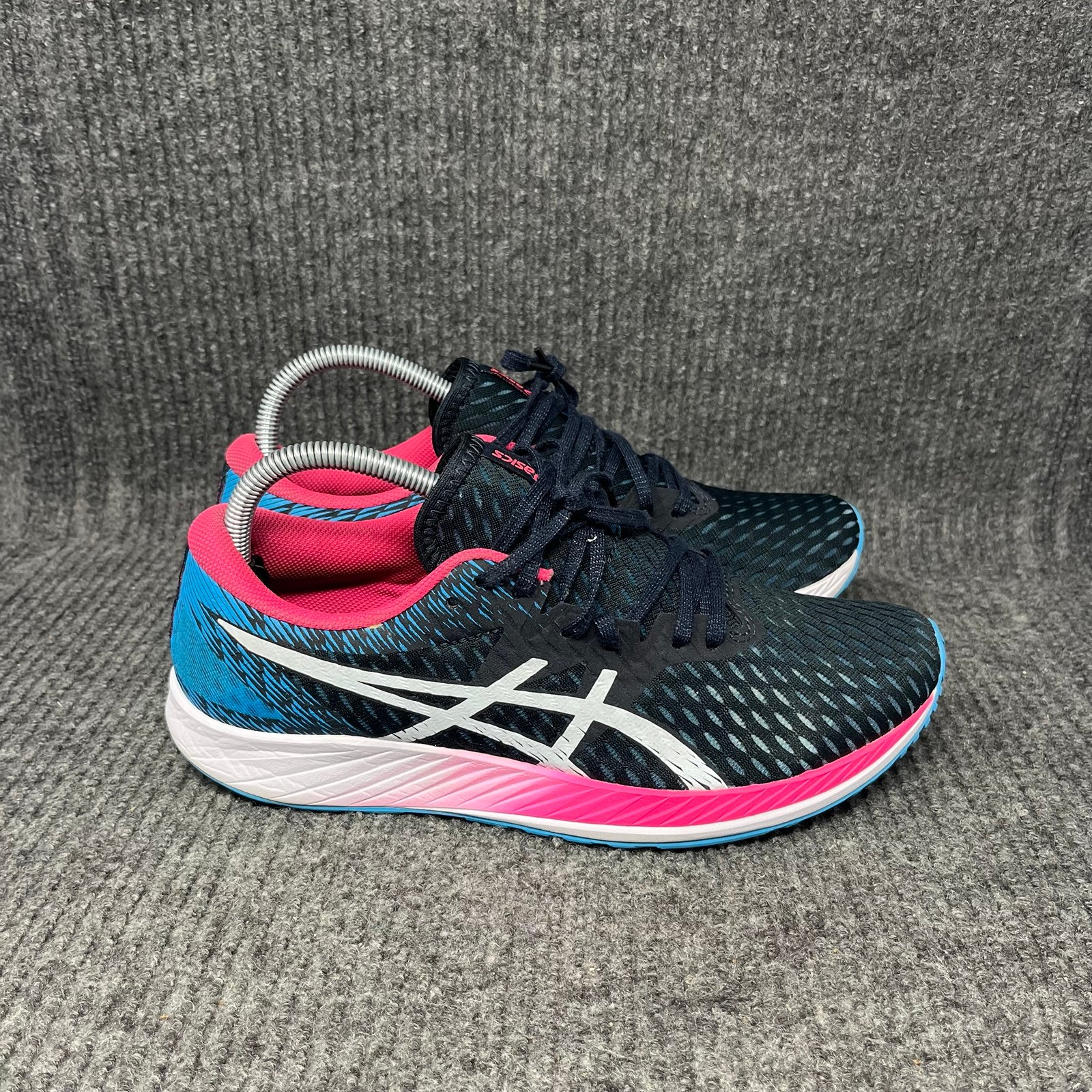 ASICS Hyper Speed Athletic Running Shoes French Blue White Pink Women’s Size 9.5