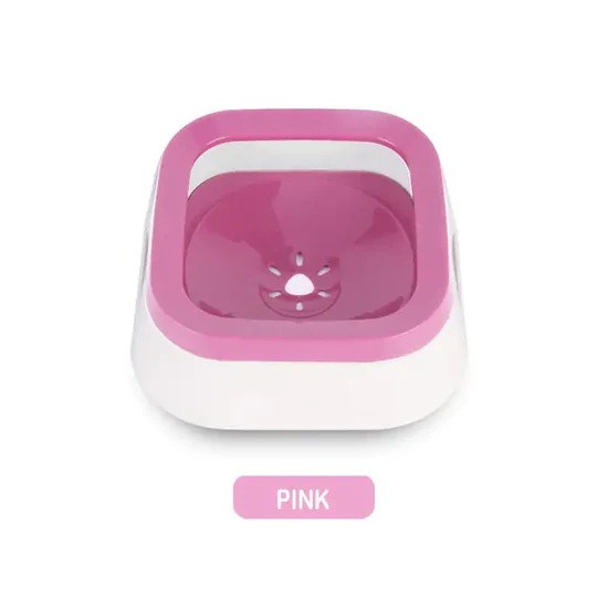 POOCH-LABS Pink 1000ml Anti-splash Pet Water Bowl