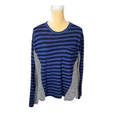 Proenza Schouler Colorblock Striped T Shirt Top Size Large