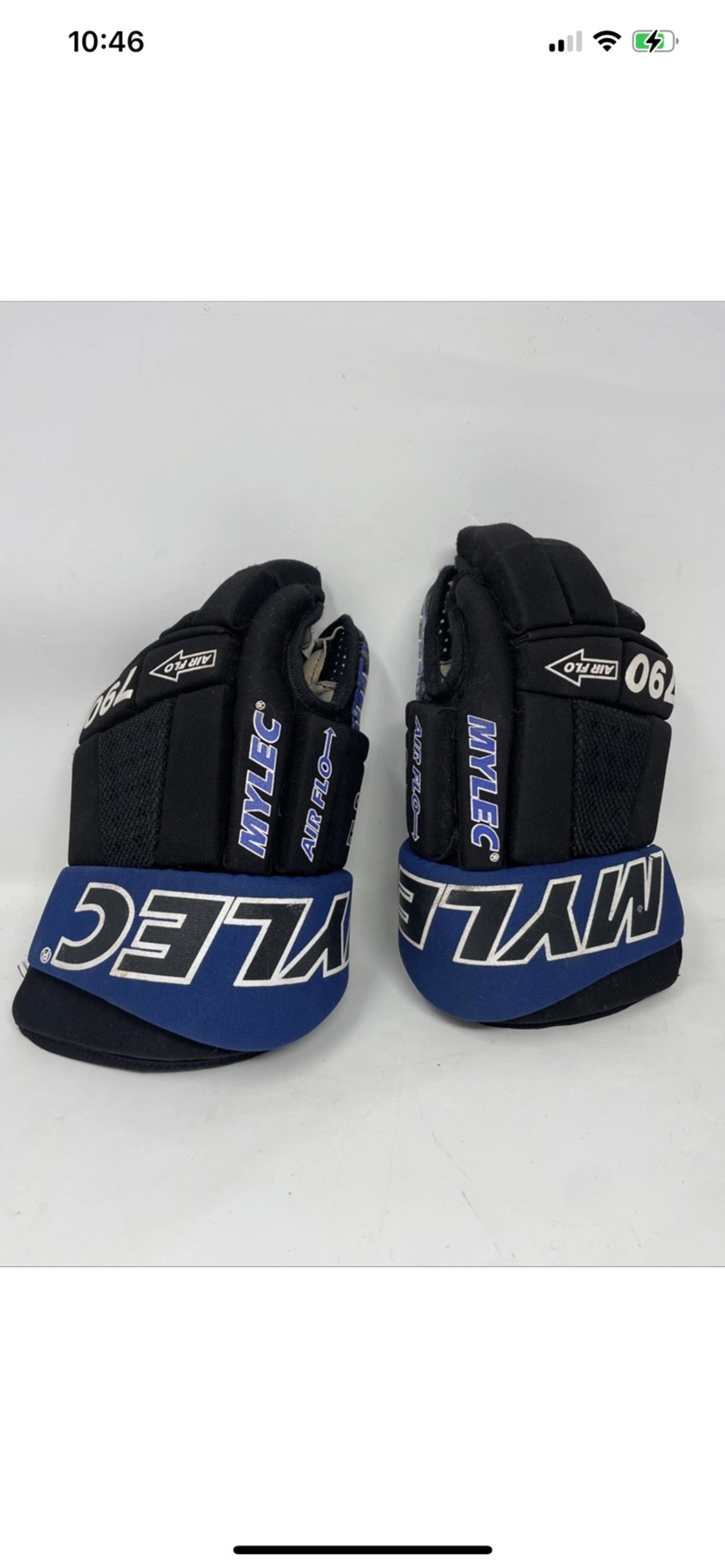 HOCKEY GLOVES MYLEC AIR-FLO 790 SIZE 13 BLACK BLUE