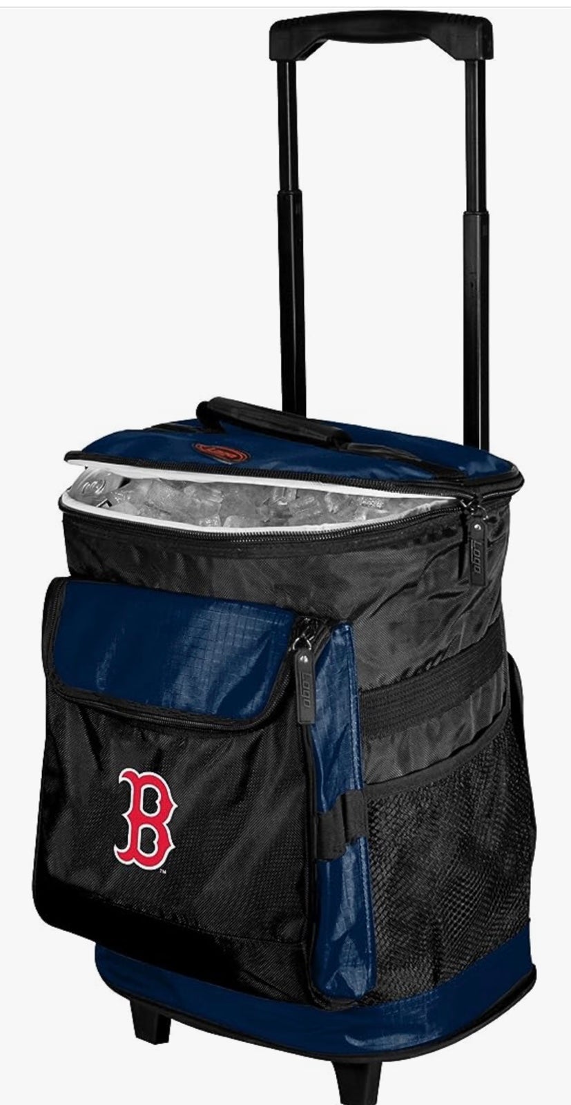Red Sox rolling cooler with carrying straps