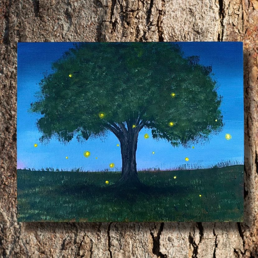 Original nature inspired tree painting