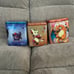 Dark, fighting, and fire type Stackable Pokemon tins (empty)