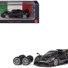 Pagani Imola Dark Gray Metallic with Carbon and Orange Accents with Extra Wheels