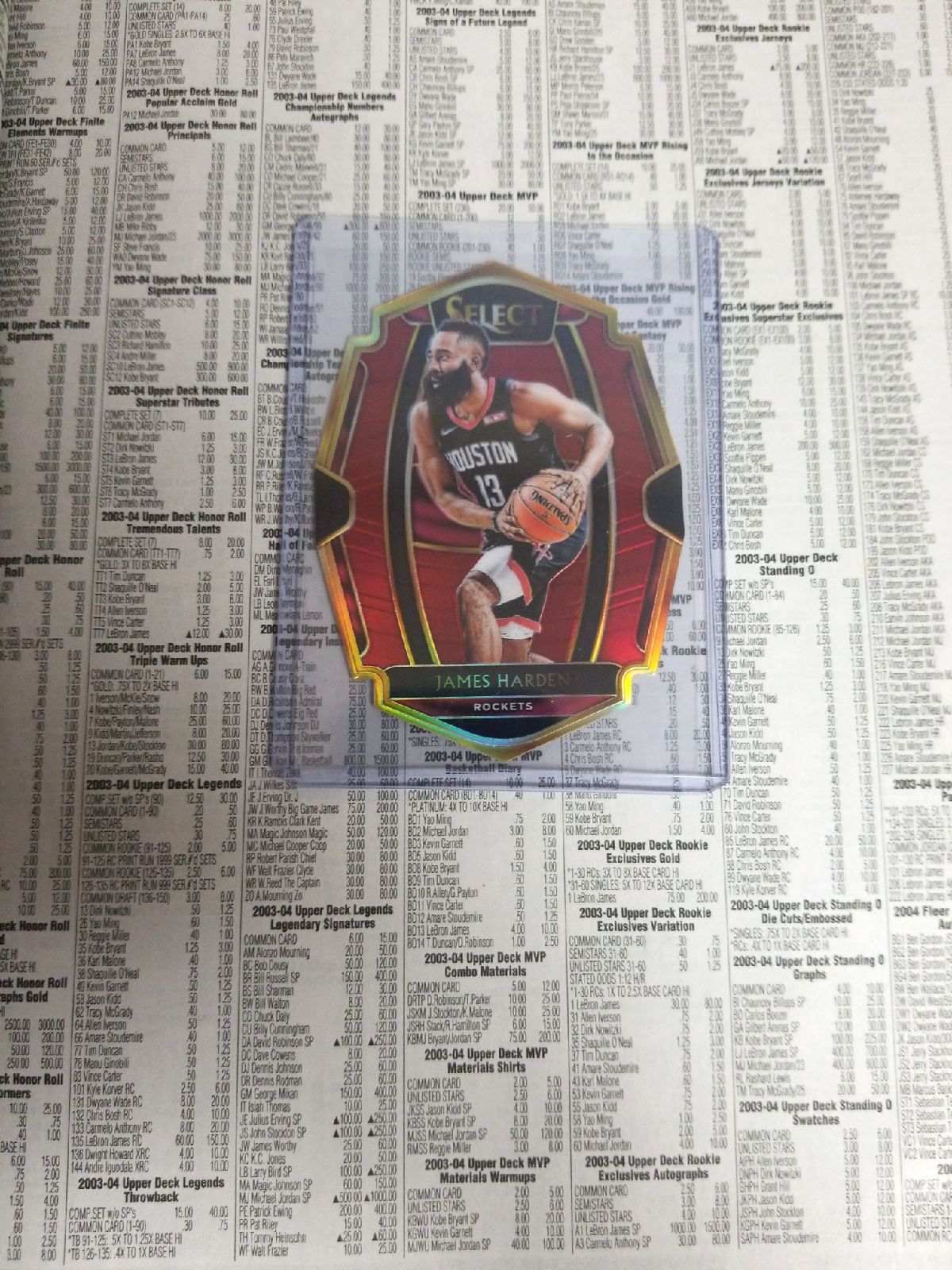 Panini Select 18-19 James Harden Die Cut