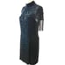 Vintage Nite Line Silk Beaded Fringe Cocktail Dress