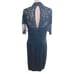 Vintage Nite Line Silk Beaded Fringe Cocktail Dress