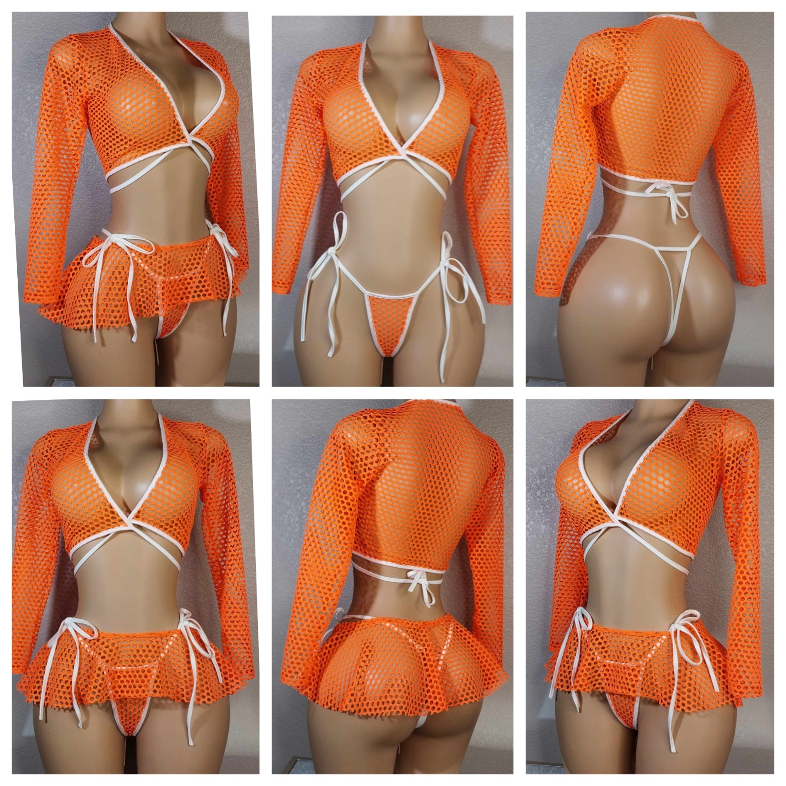 Exotic bikini Skirt Set