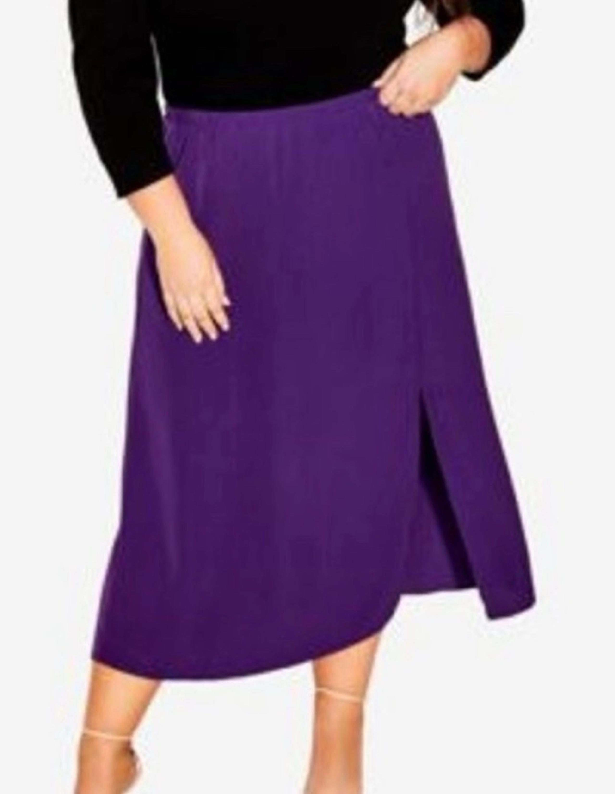 NWT Women's City Chic Plus Size Skirt With Slit Size 18