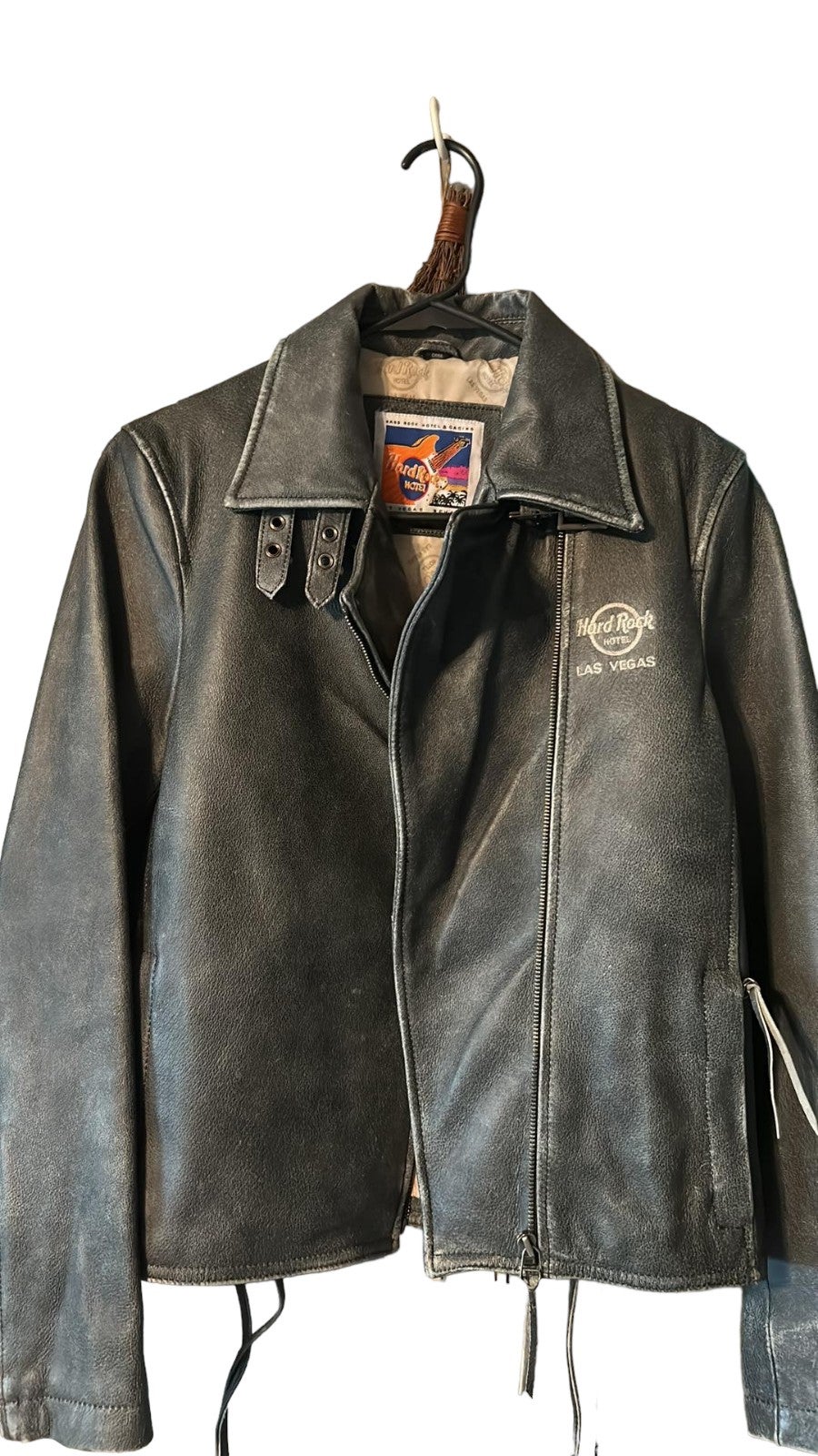 Hard Rock Vegas Leather Motorcycle Jacket