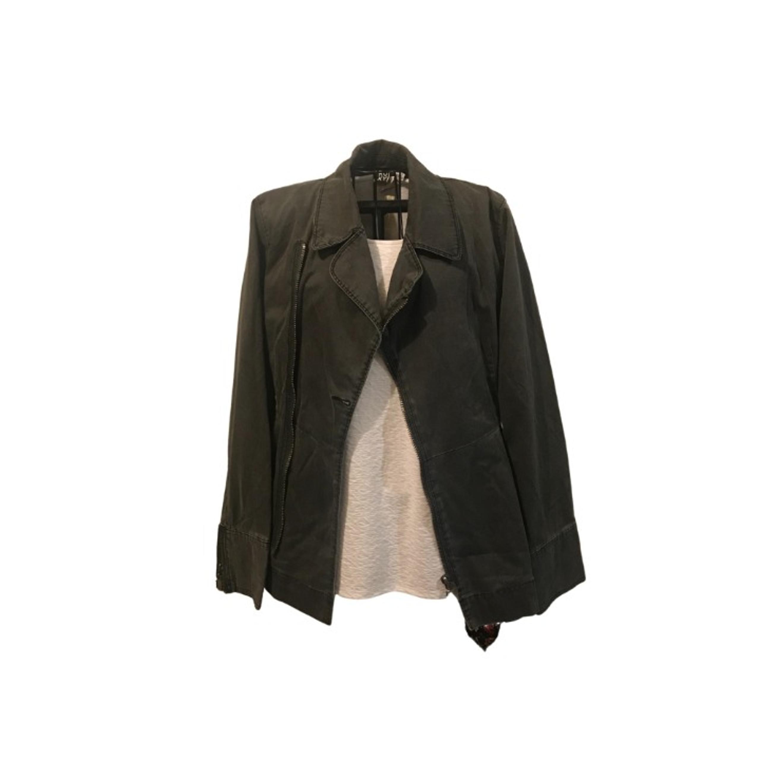 Roxy Medium Grey Cotton Zip-Up Jacket