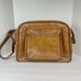 American Tourister Escort Vintage Tan Faux Leather Carry on Bag Case Luggage