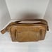 American Tourister Escort Vintage Tan Faux Leather Carry on Bag Case Luggage