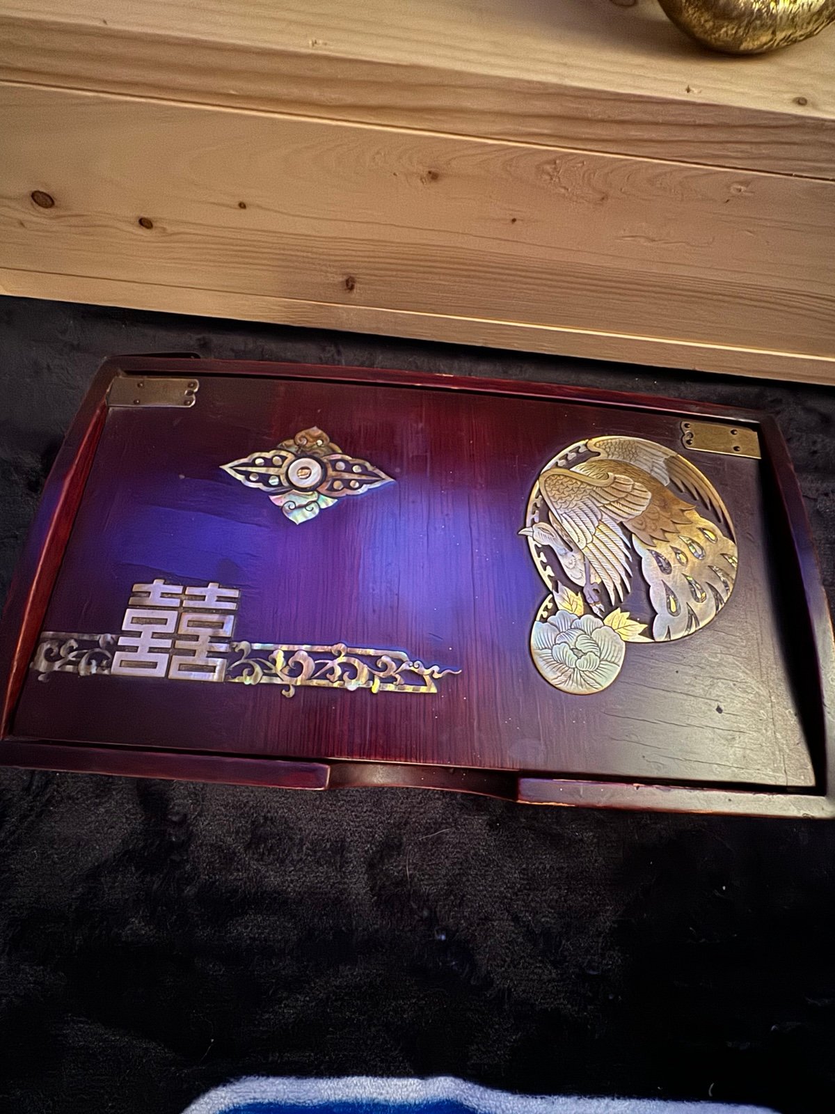 Asian Handmade Collectors Chinese Smokers Box Rare Phoenix Design.