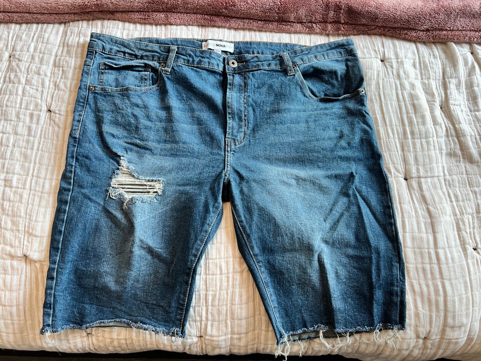 Fashion Nova Bermuda Denim Shorts for Men | Mercari