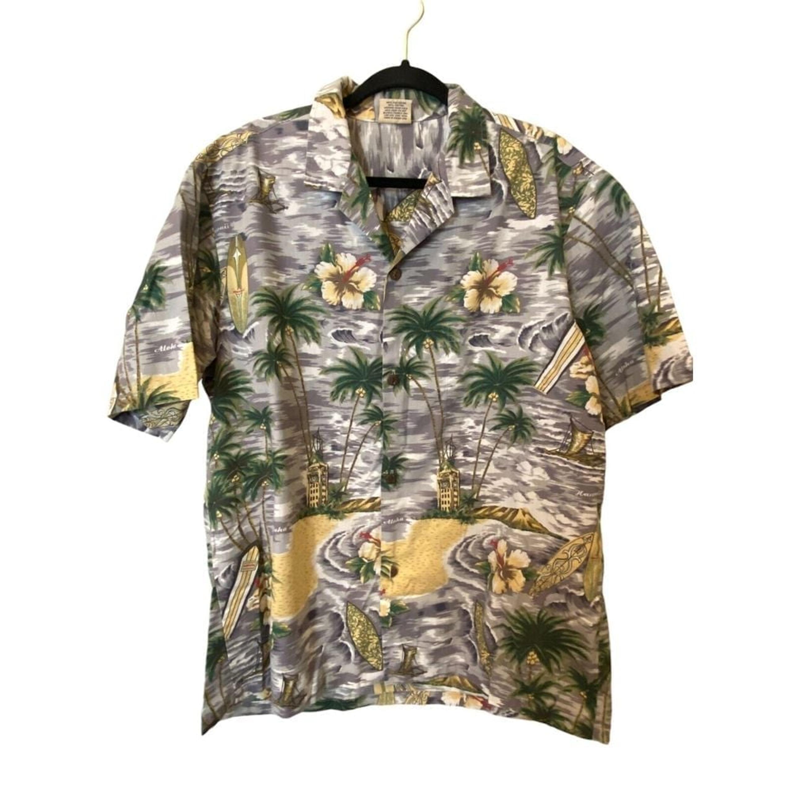 Royal Creations Hawaiian Shirt Tiki Aloha Cruise XL Tropical Floral Button Up
