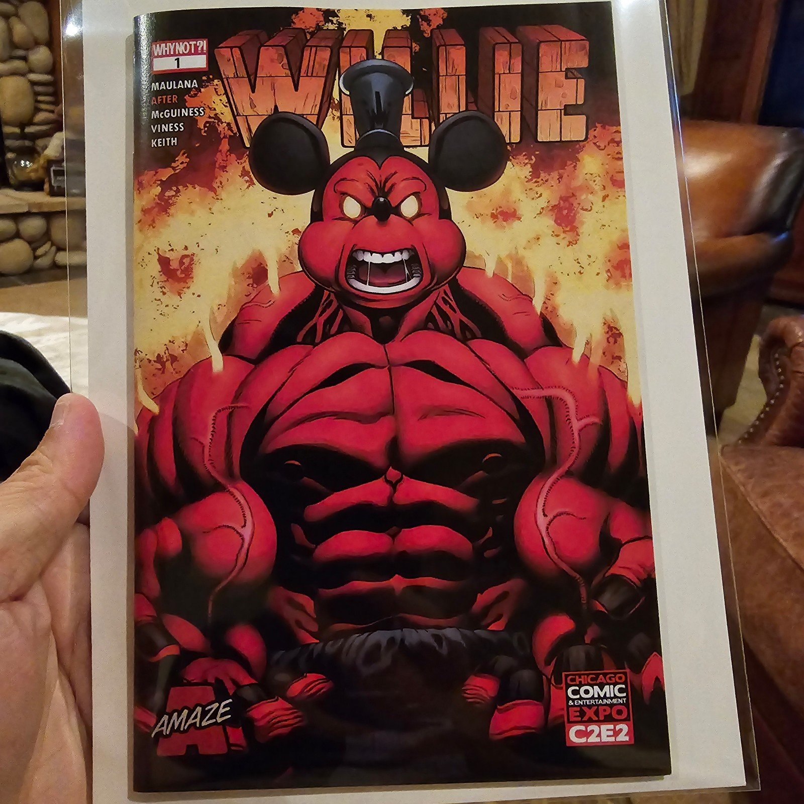WhyNot?! Willie #1 ‐ Red Hulk Ashcan - C2E2 Exclusive by Dicky Maulana Sold Out!