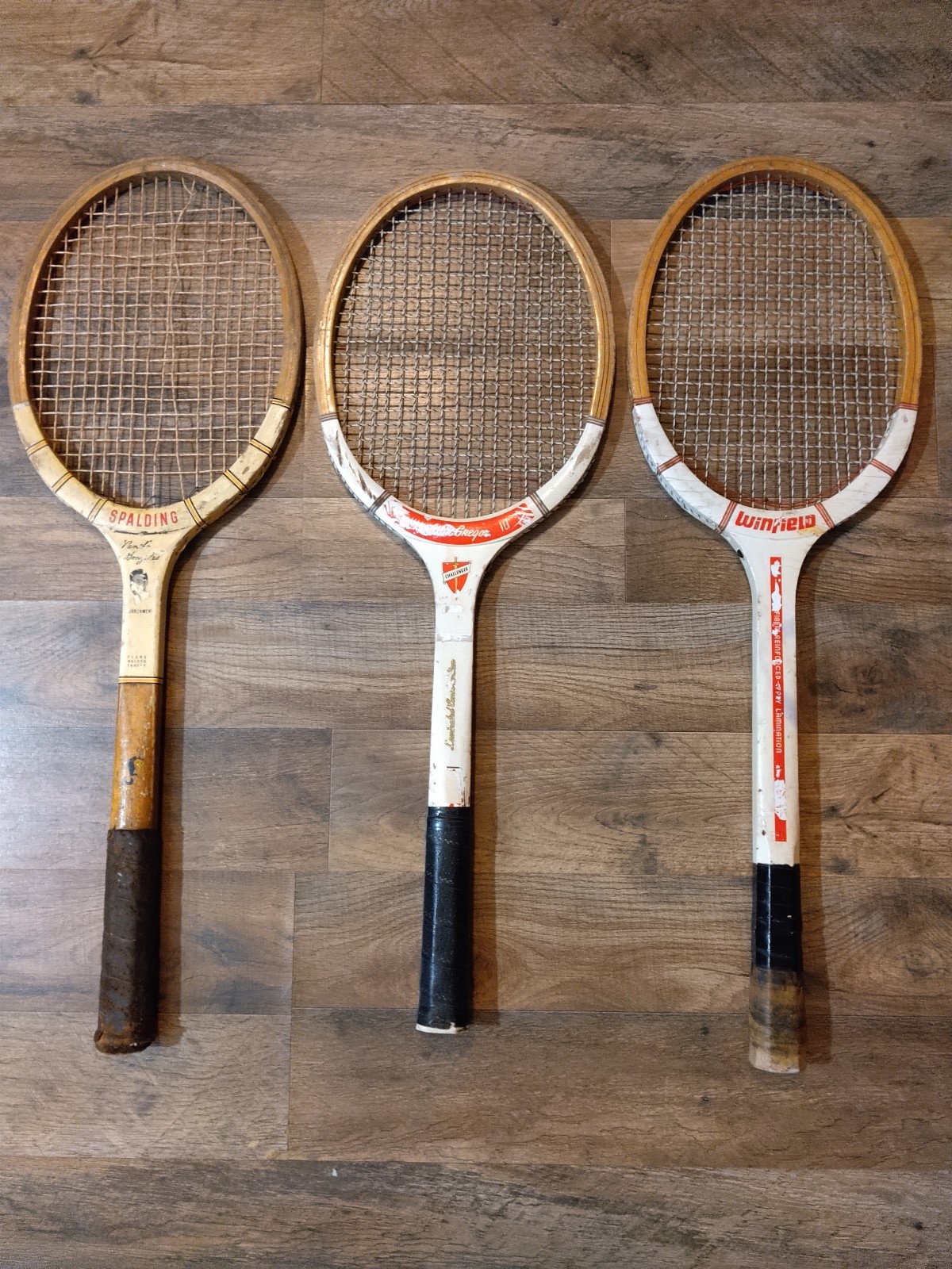 Antique Tennis Rackets lot of 3