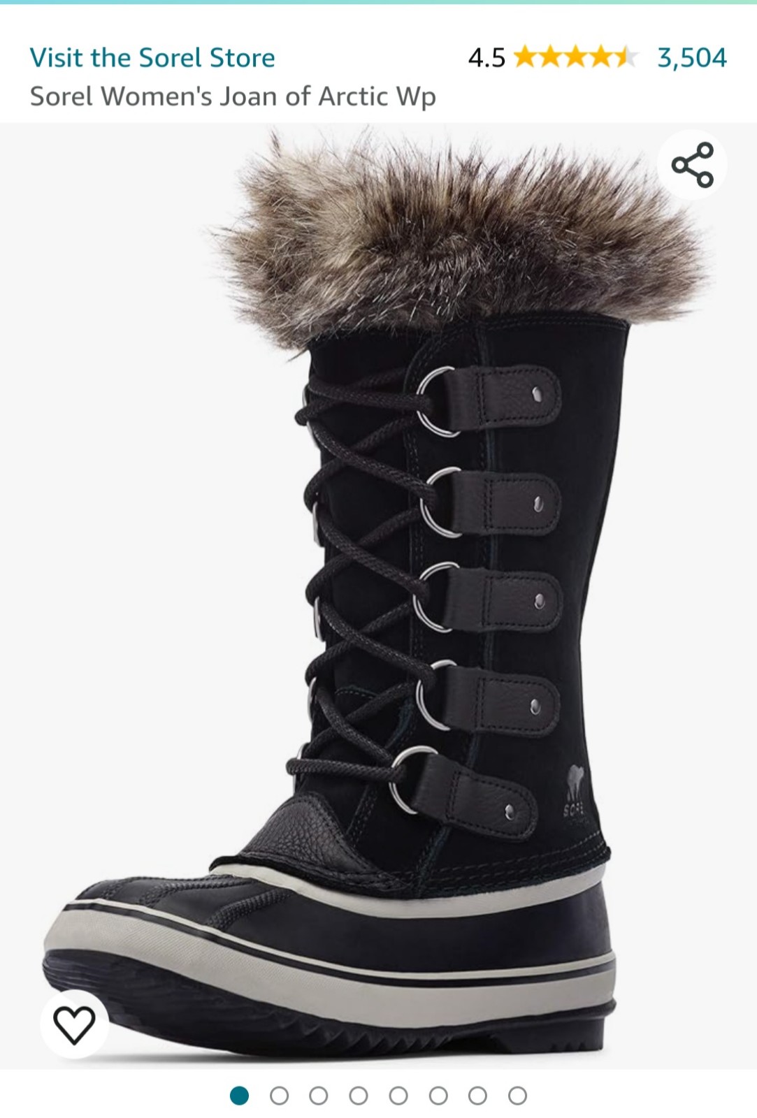 Boots new size 11 womens Sorel Joan of Arctic wp snow boots winter sz nib