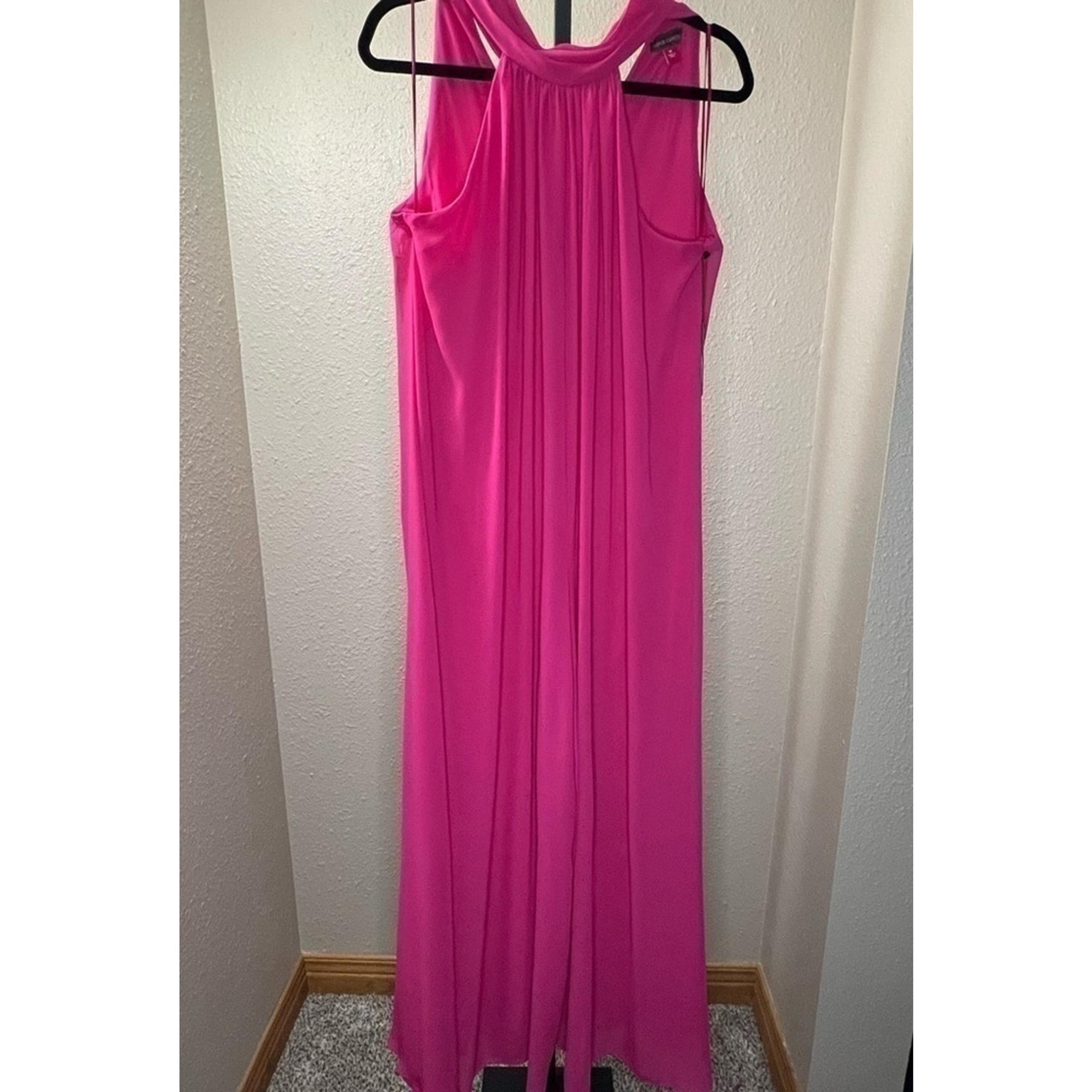 Women’s Vince Camuto Halter Jumpsuit - Pomegranate Pink - MEDIUM - NEW - CUTE