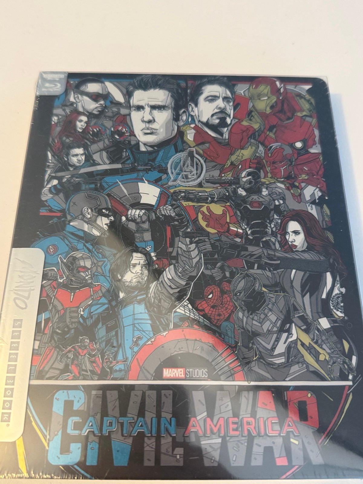 (Mondo) Captain America Civil War steelbook 4k, SEALED, OOP, RARE