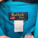 Vintage 90s bright teal black abstract long sleeve western rodeo shirt