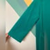 Vintage Robe Shadowline Sleepwear Made In USA Blue Green Teal Polyester Size L