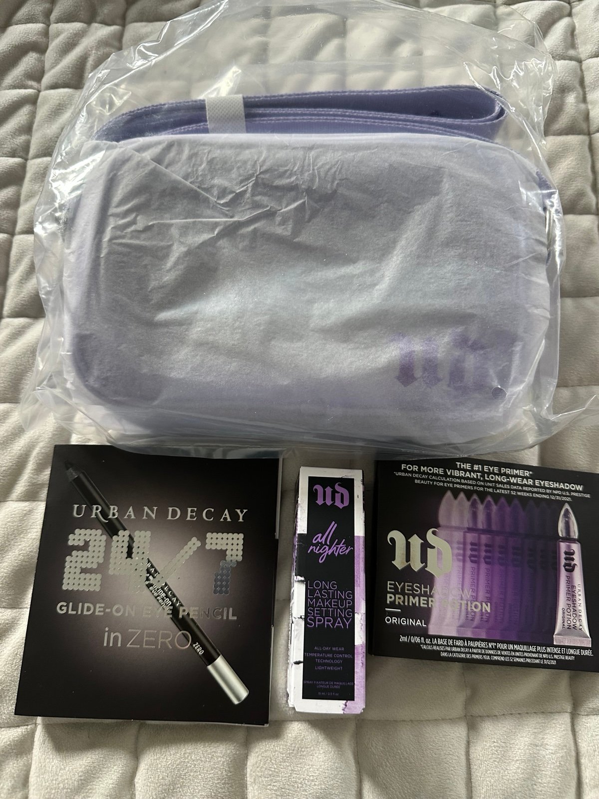 New Urban Decay crossbody bag and makeup