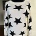 Alice + Olivia Bao Embellished Black Cream Sweater XS