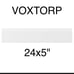 IKEA VOXTORP 24x5 kitchen drawer front matt white 402.733.43