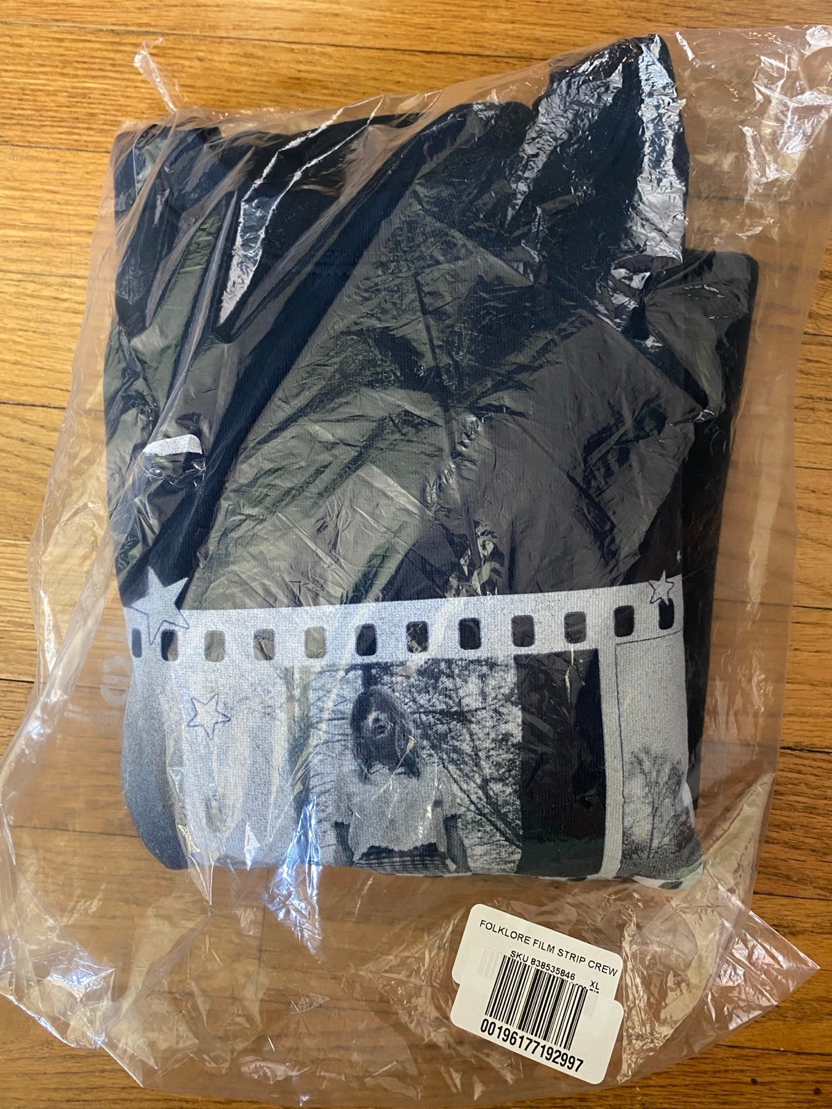 Taylor Swift Size XL Crewneck Folklore Film Strip Stars Sealed NWT