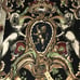 Crest on Black Woven Tapestry Wall Art Hanging Medieval Royal Heraldic Crest