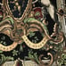 Crest on Black Woven Tapestry Wall Art Hanging Medieval Royal Heraldic Crest