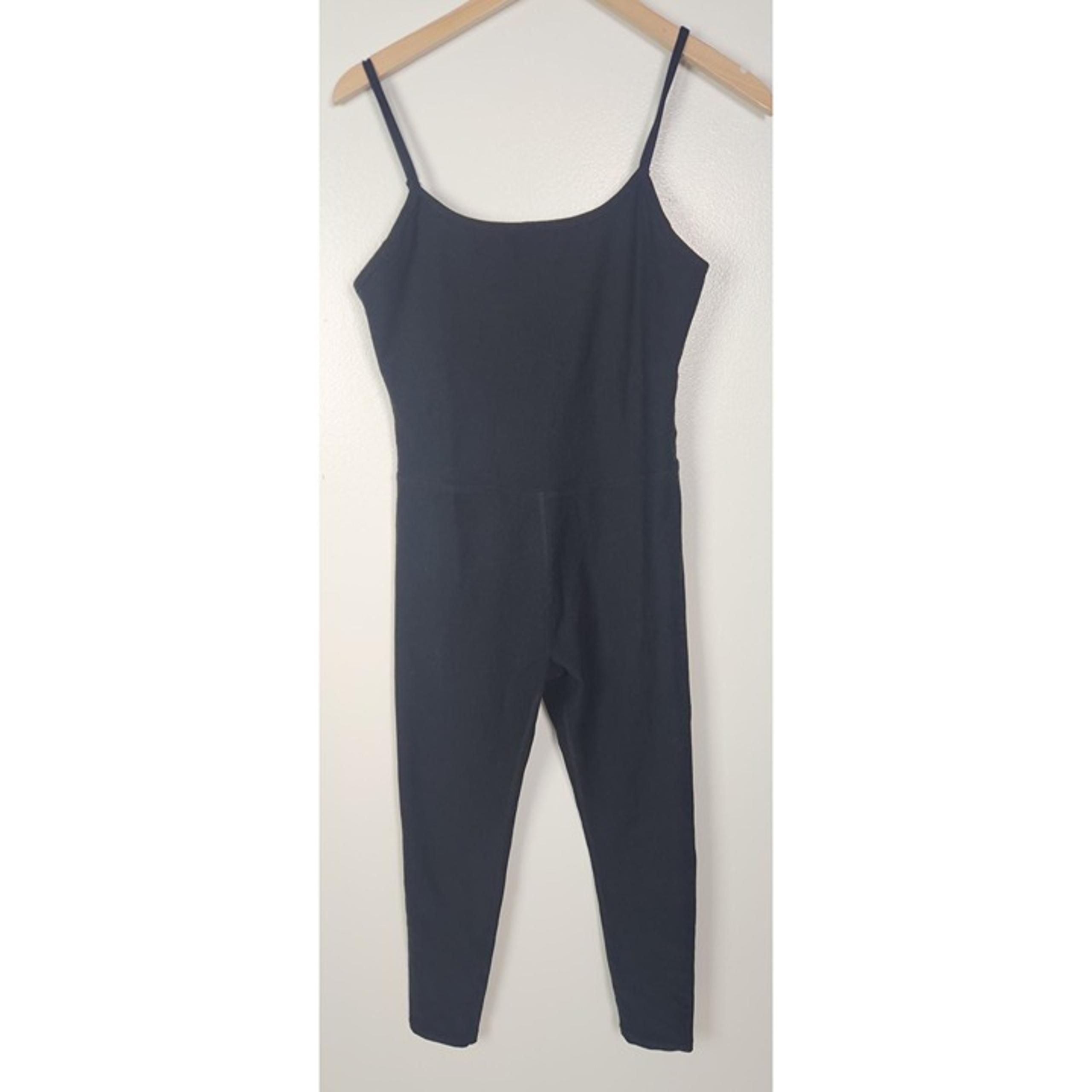 Beyond Yoga Women's Sz. L Black Spacedye Adjustable Jumpsuit