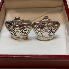 Sterling Crown Cufflinks Fenwick&Sailors