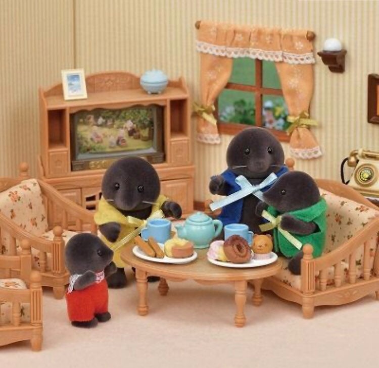 Calico Critters Mole Family