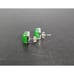 Canadian Genuine Natural Nephrite Jade & Sterling Silver Square Stud Earrings