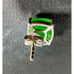 Canadian Genuine Natural Nephrite Jade & Sterling Silver Square Stud Earrings
