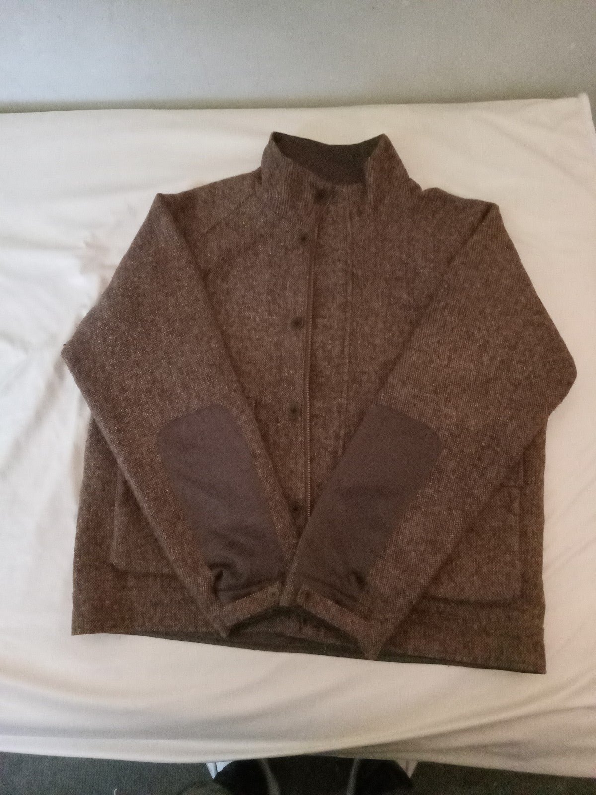 Hand made Homespun Raw Wool Overcoat,