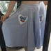Hell Bunny Blue Gingham Cherry Skirt