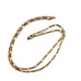 Bellezza Gold Tone Necklace Italy Oval Link Chain Vintage 33 Long Jewelry