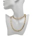 Bellezza Gold Tone Necklace Italy Oval Link Chain Vintage 33 Long Jewelry