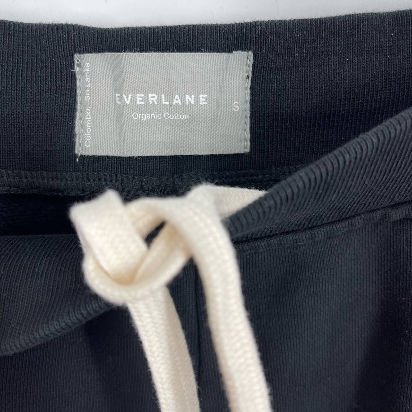 Everlane The Track High Waist Pant Black 100% Organic Cotton online Size Small